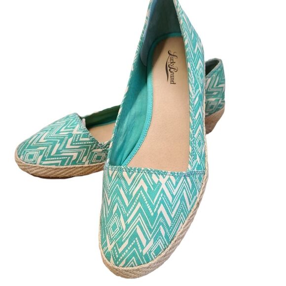 Lucky Brand Green Wedge Summer Shoes Womens size 10 - Picture 3 of 6